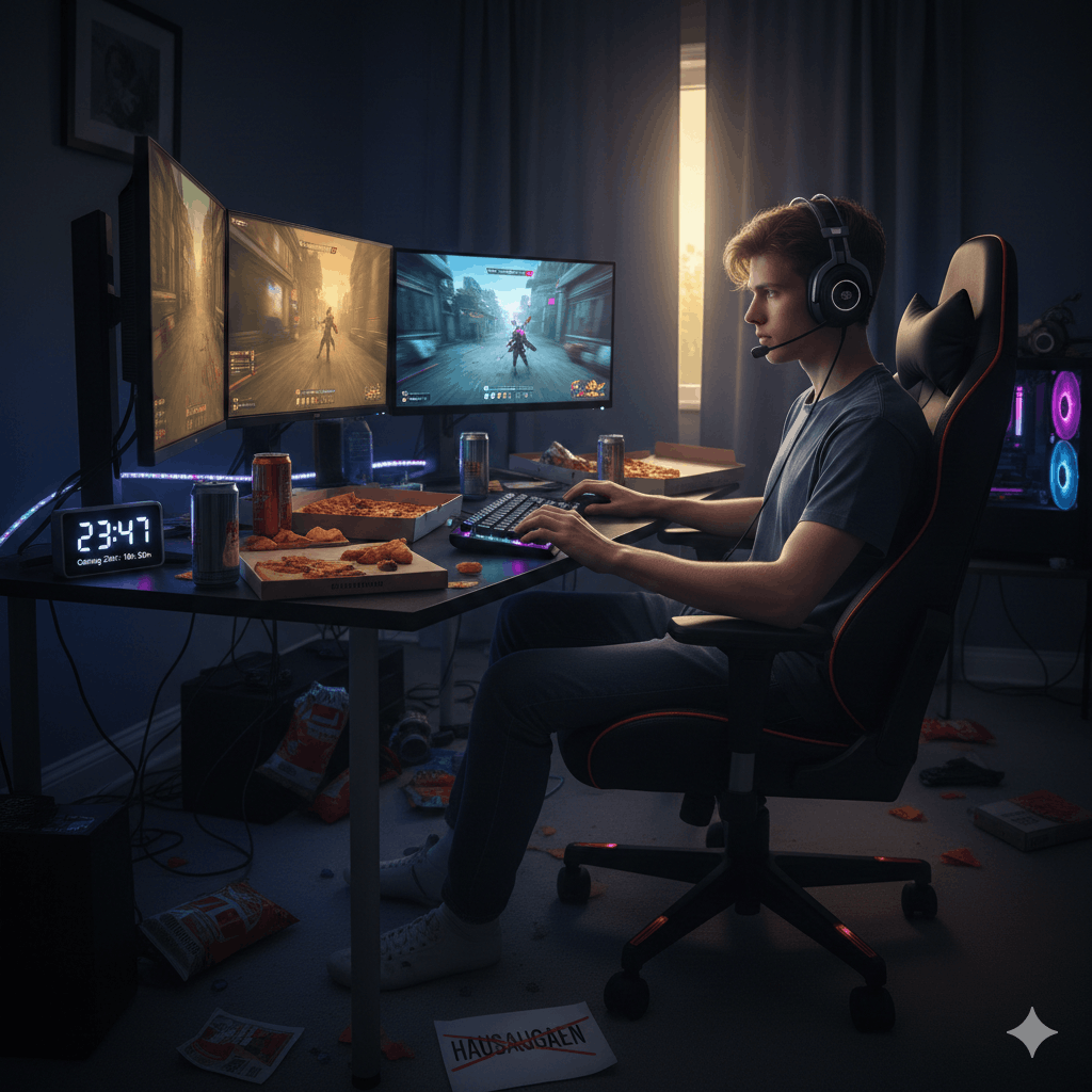 Sohn zockt den ganzen Tag – Was tun