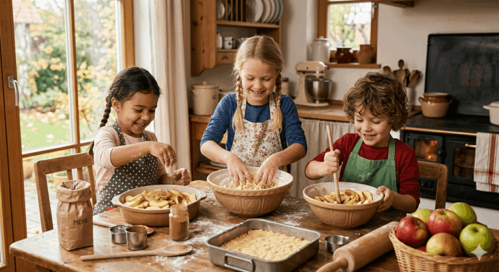 Kinder Rezept Apfelkuchen schnell und einfach 2026