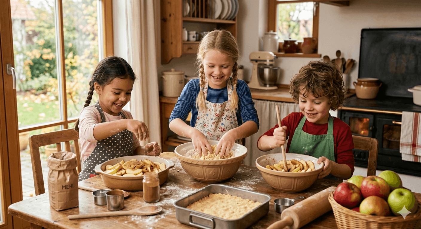 Kinder Rezept Apfelkuchen schnell und einfach 2026