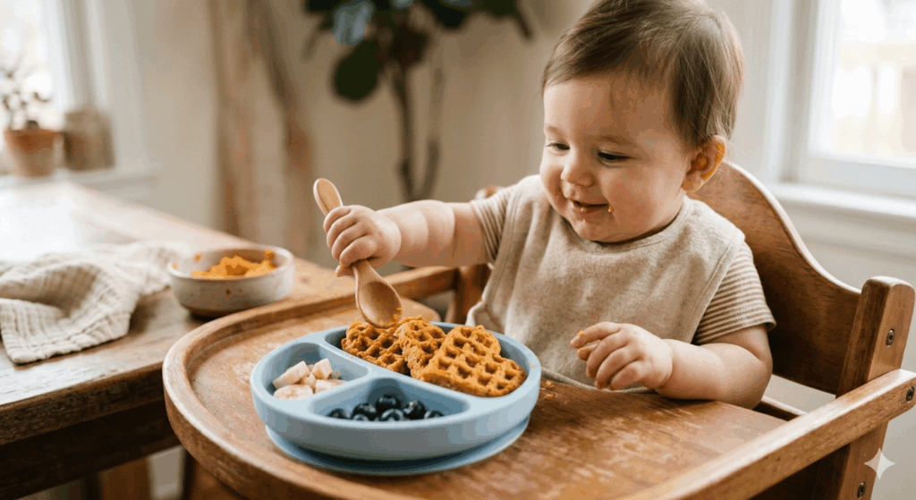 Süßkartoffel-Waffeln für Babys (Rezept 2026)